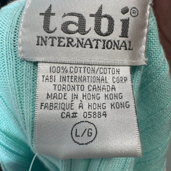 Tabi International Sleeveless Ribbed Top Mint - Picture 5 of 8